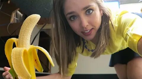 banana, girl, funny, hot girl, comedy, hot, asmr girl, sexy girl, prank, gi...