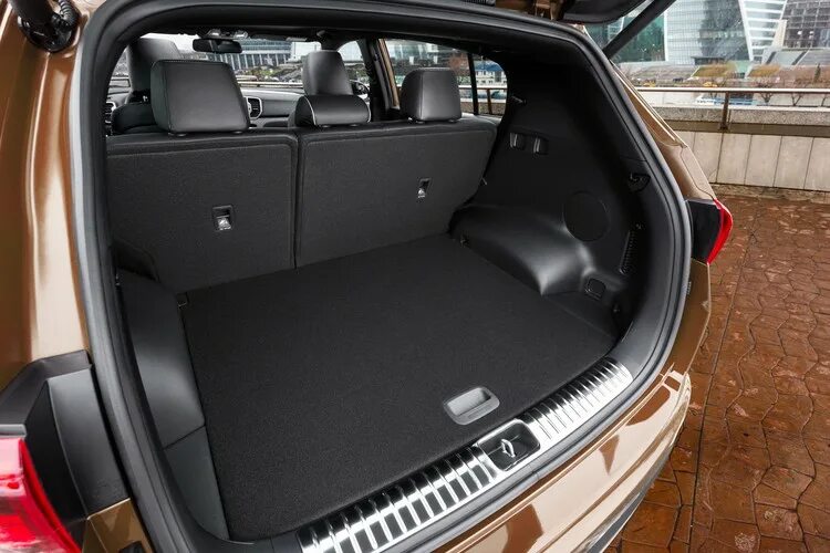 Тюнинг Kia Sportage 2016 Коврик багажника WeatherTech, черный AGS Tuning
