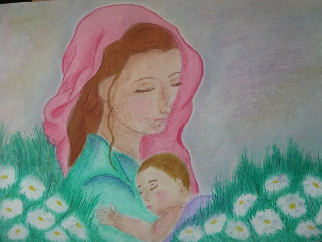 Рисунок ко Дню матери. Детские рисунки ко Дню матери. Рисунки ко Дню матери красивые. Рисунок для мамы.