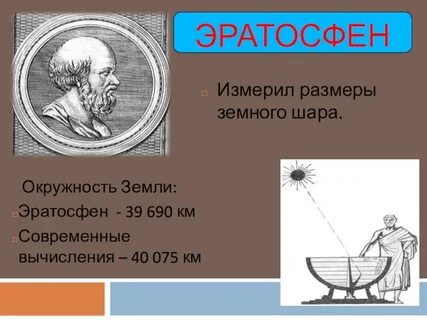 Кто из ученых рассчитал размеры земного шара