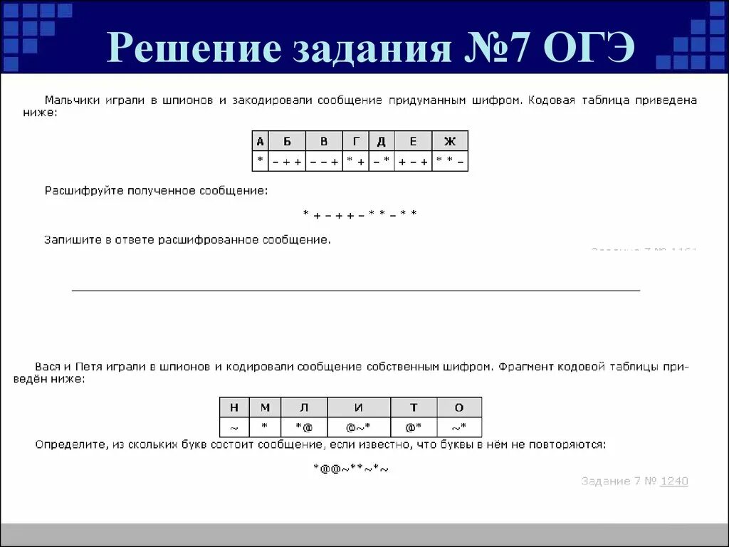 Задание 2 огэ упражнения. Седьмое задание ОГЭ. 7 Задание ОГЭ. 7 Задание ОГЭ решение. Задания 2. кодирование и декодирование информации.