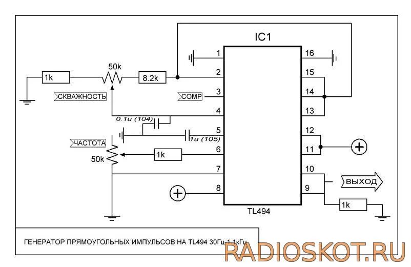 Генератор сигнала 50 Гц схема. Генератор ШИМ сигнала схема. Генератор прямоугольных импульсов схема. Схема генератора прямоугольных импульсов с регулируемой частотой.