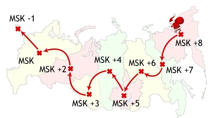 Где новый. Новогодние часовые пояса. Карта России новый год. Новый год шагает по России. Часовые пояса России новый год.