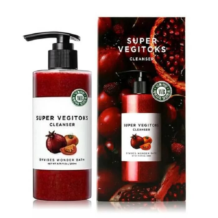 Wonder vegitoks. Пенка wonder bath super vegitoks cleanser [red] 300ml. super vegitoks cleanser green 300 мл. гель-пенка для умывания super vegitoks cleanser 300ml (byvibes wb). детокс-гель для очищения лица [wonder bath] super vegitoks cleanser.