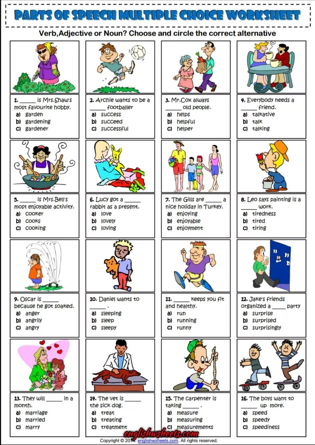 Hobbies exercises. Hobbies exercises for Kids. Hobbies Worksheets for Kids. Parts of Speech multiple choice Worksheets. Parts of Speech Worksheets.