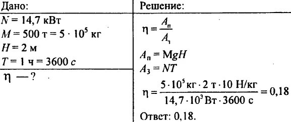 Мощность двигателя подъемника 8 квт какой массы