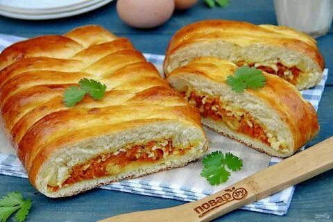 Пирог с морковной начинкой в духовке