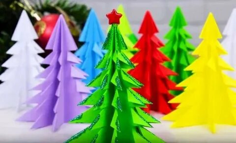Поделки из бумаги своими руками елка новогодняя