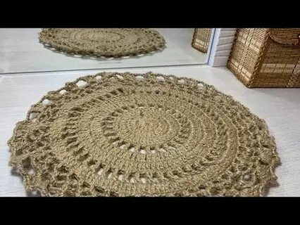 Круглая салфетка из шнура
