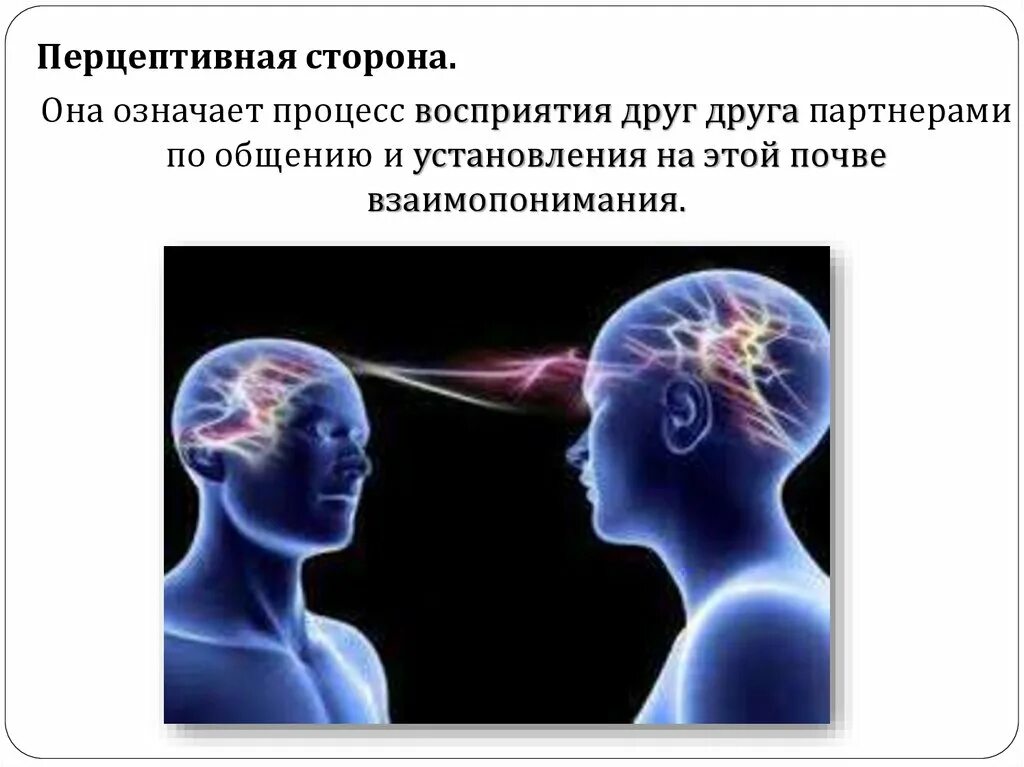 Процесс восприятия друг друга и установление взаимопонимания. Перцептивная сторона общения. Перцептивная коммуникация это. Перцептивная сторона общения презентация. Восприятие и понимание партнера по общению.