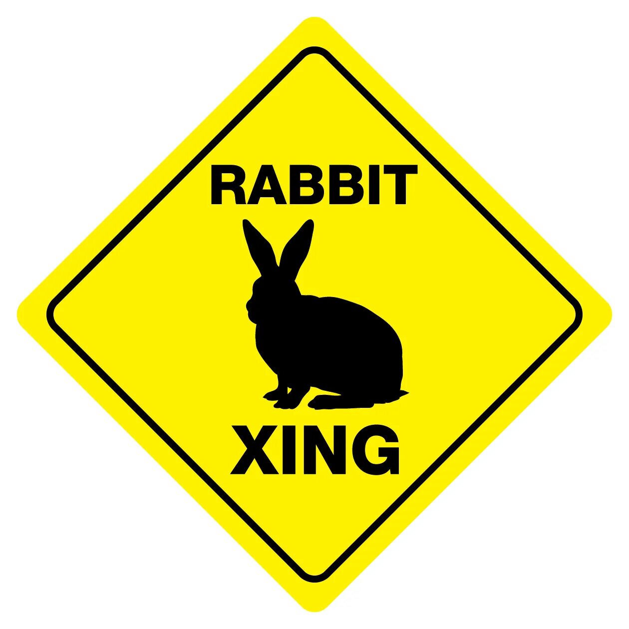 Rabbits sing. Дорожный знак кролики. Знак кенгуру. Stupid Rabbit. XING sign.