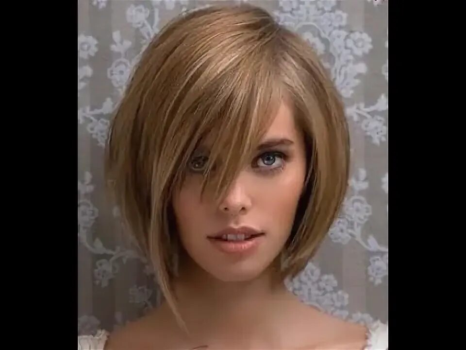 Two Tone Short Straight Synthetic Wig With Bangs Short hair with bangs, Long hai
