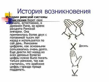 История возникновения римских цифр