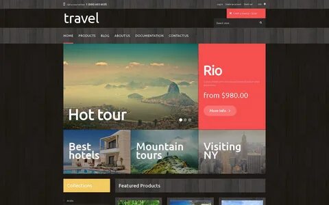 Travel Agency Responsive Shopify Theme #49519. 