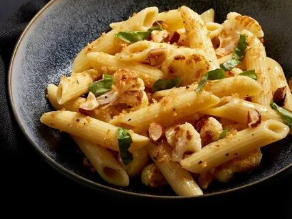 Макароны с куриным филе