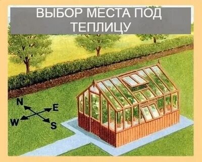Как правильно ставить теплицу относительно сторон