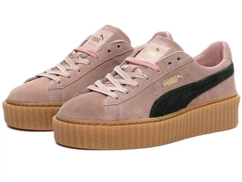 Puma by Rihanna Creeper бежевые (35-40. Puma Rihanna Creeper. Кроссовки Пума Рианна бежевые. Кроссовки Puma (модель - Guillermo Vilas Special).