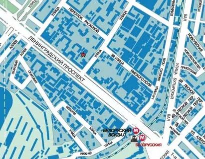Москва ленинградская карта