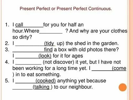Упражнения present perfect continuous 7 класс спотлайт. Упражнения present perfect continuous 7 класс спотлайт