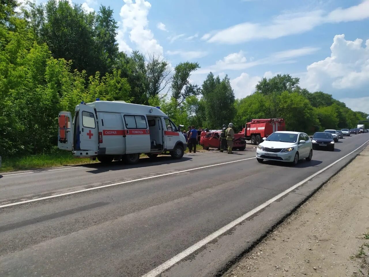 Происшествия пос ровно тульской обл фото В серьёзном ДТП с фурой под Ефремовом 25 апреля пострадало три человека МК Тул