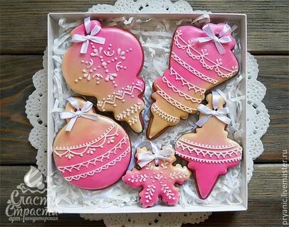 Пряники новогодние игрушки