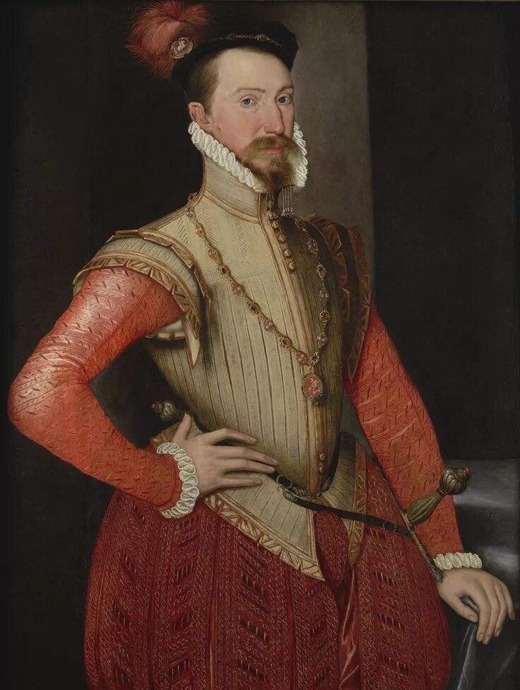 Dudley, the 3rd Baron North, unknown painter, circa 1615. Fashion history, Renai