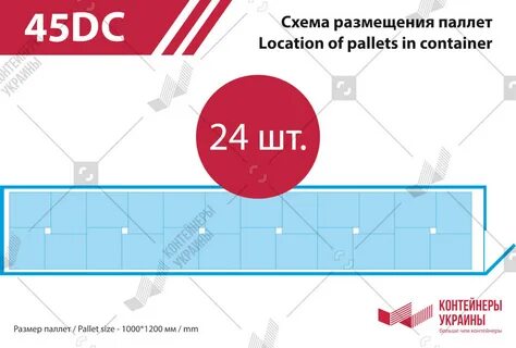 40 фут сколько паллет