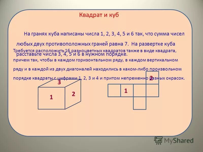 Написано куб. Написано куб