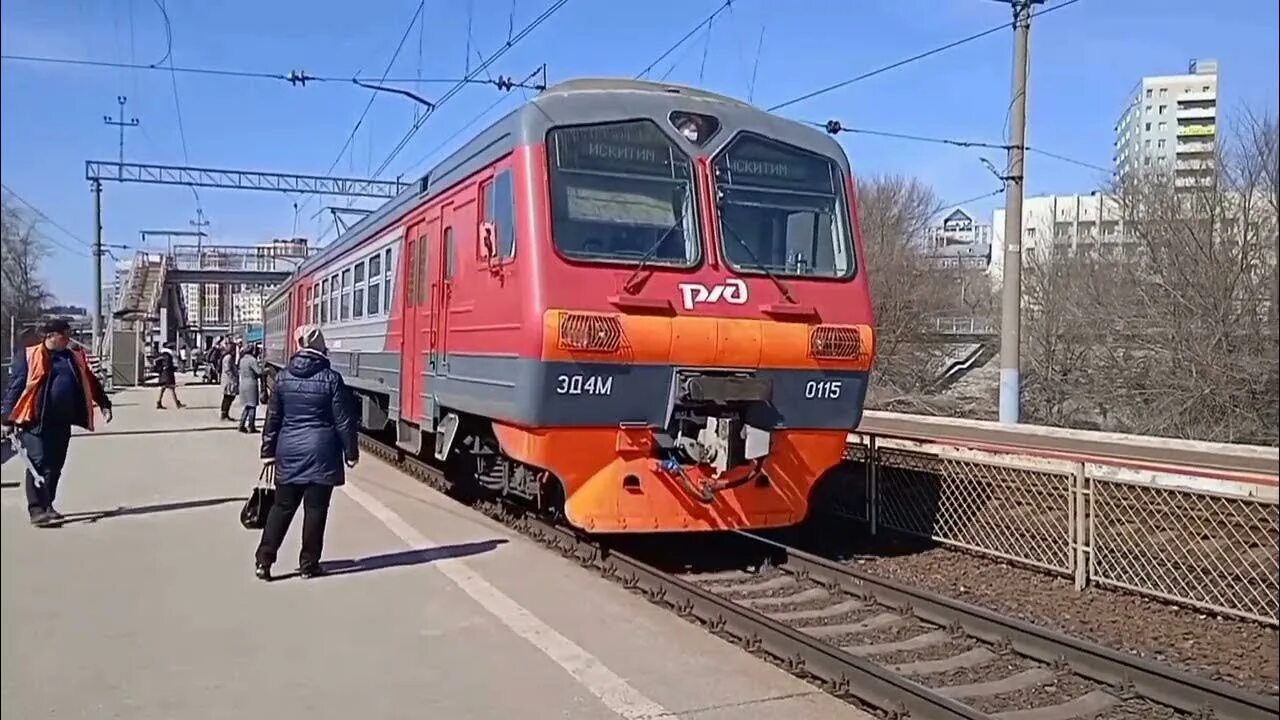 Депо поездов. Тчприг-1. Электричка правая белая парковая. Текстуры эд4м. Эд9м-0235 всжд.
