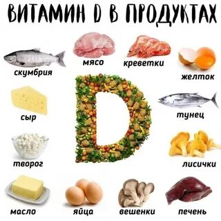 В каких витаминах много витамина д
