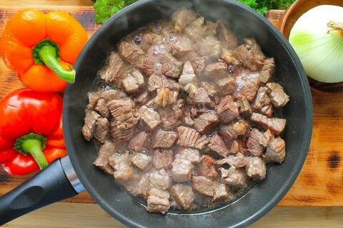 Рецепт мягкой говядины на сковороде