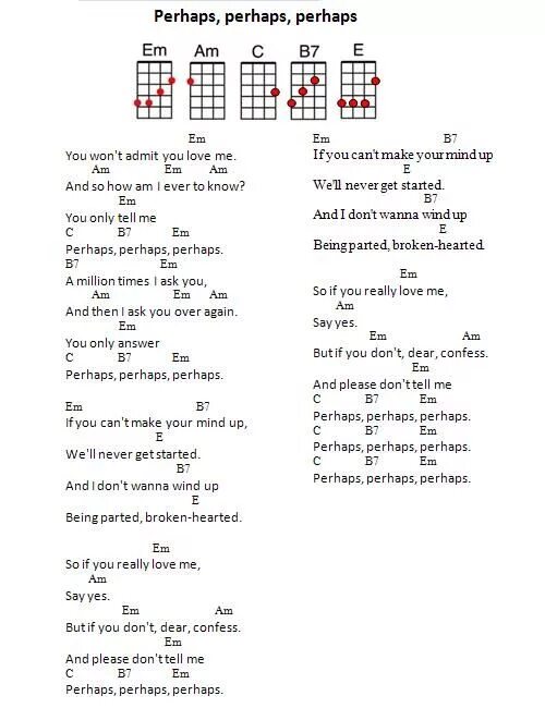 Perhaps перевод песни. Quizas quizas quizas ноты для фортепиано. Перхепс песня. Мейби перевод. When love arrives.