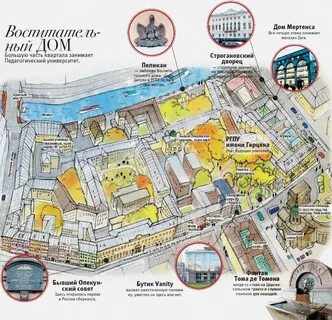 Карта институтов санкт петербурга