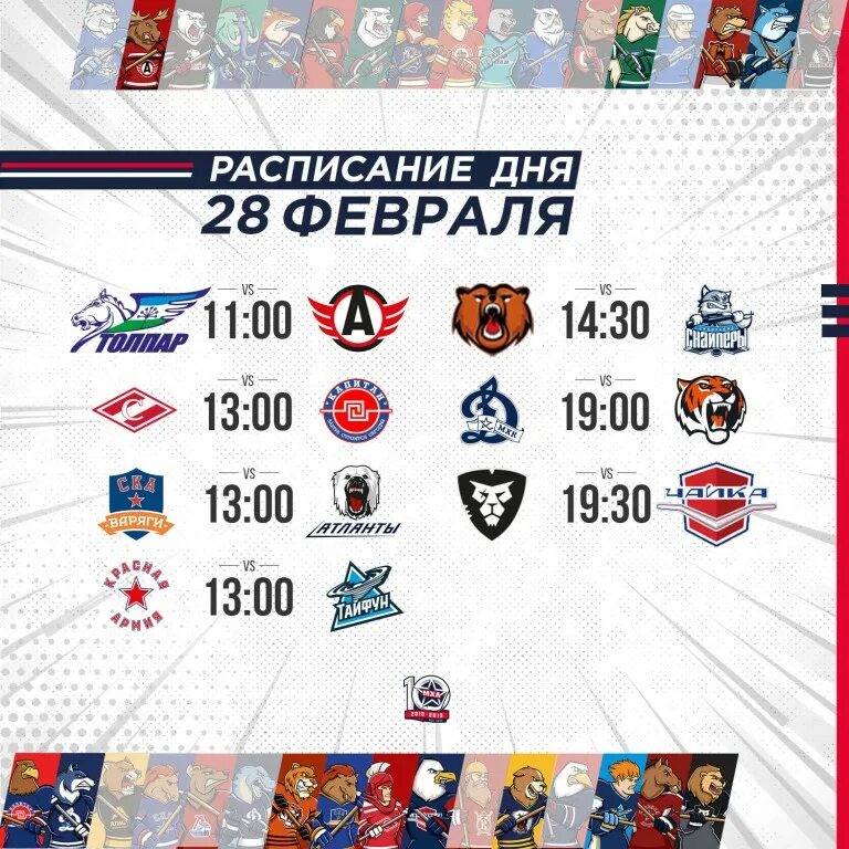 Последний матч кхл счет