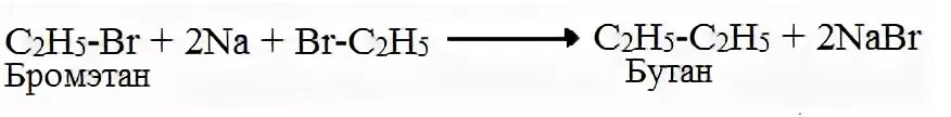 Этан бромэтан реакция. Реакция Вюрца бутан. Бромэтан бутан реакция. Из бромэтана в бутан реакция. Получение бутана реакцией Вюрца.