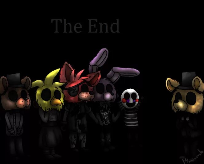Хорошая концовка фнафа. The end фнаф. концовка фнаф 3. фнаф 123. концовка фнаф 9.