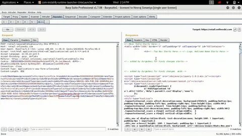 Application text