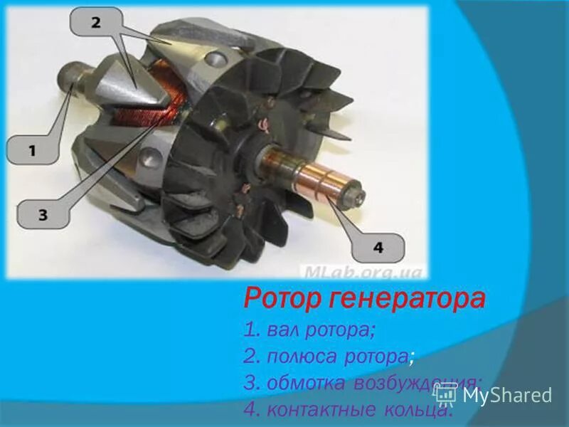 Полюса ротора генератора. Полюса ротора генератора