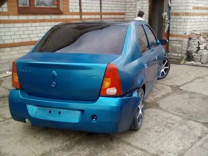 Покраска рено логан 1