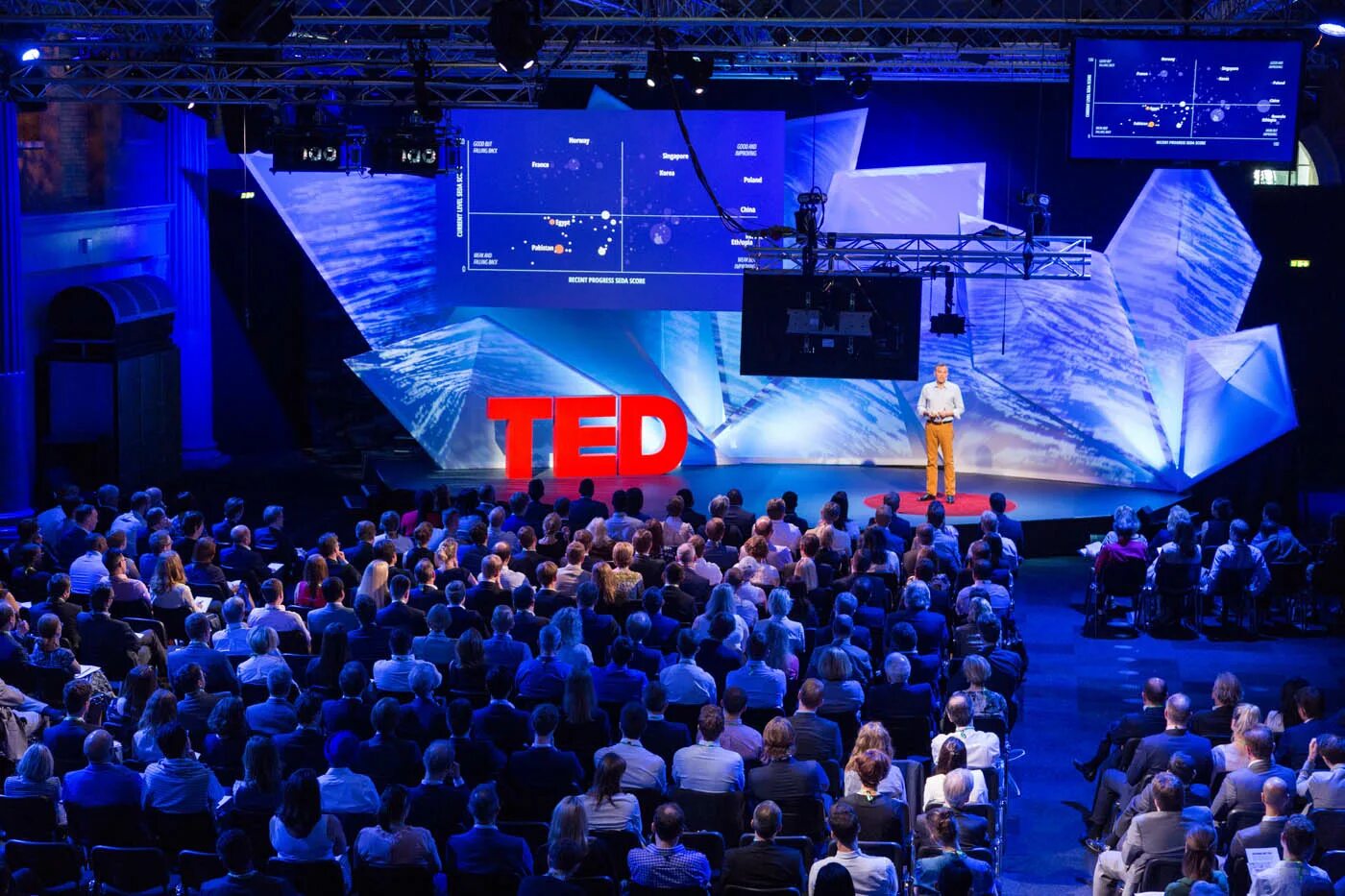 Ted конференция. Сцена Тед. Спикер Ted. Площадка Ted.