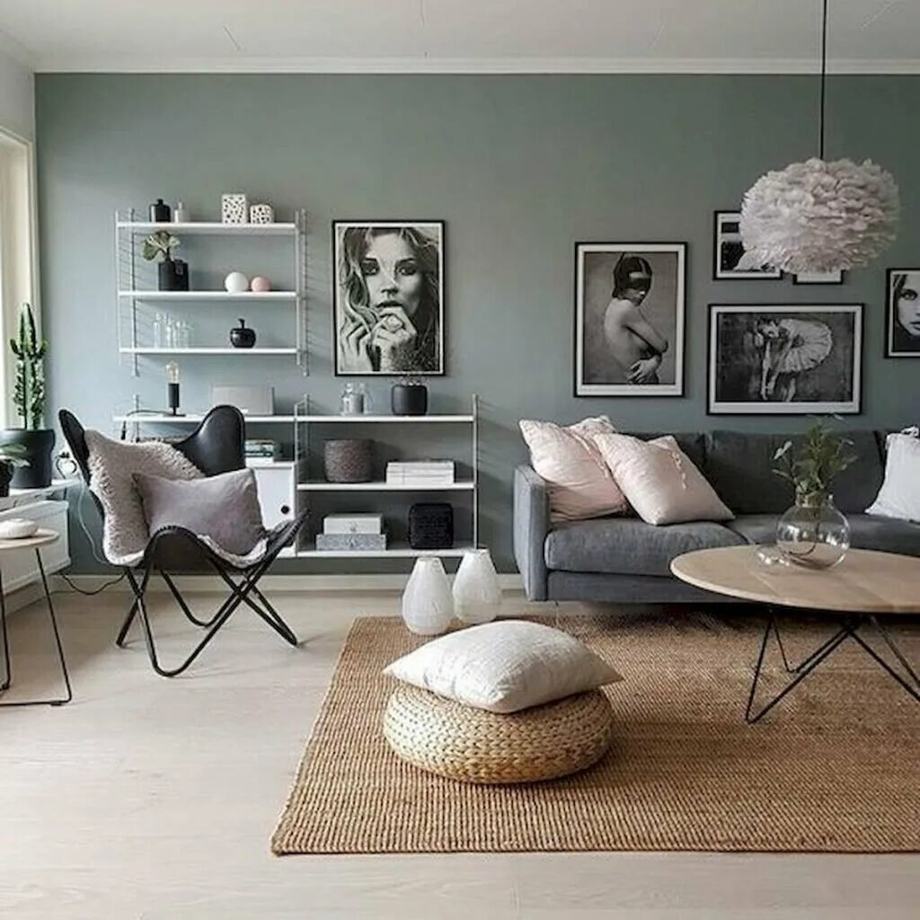 Зеленый в интерьере. Модный цвет стен в интерьере. Современный декор. Контрастные цвета в интерьере. Стильный интерьер.