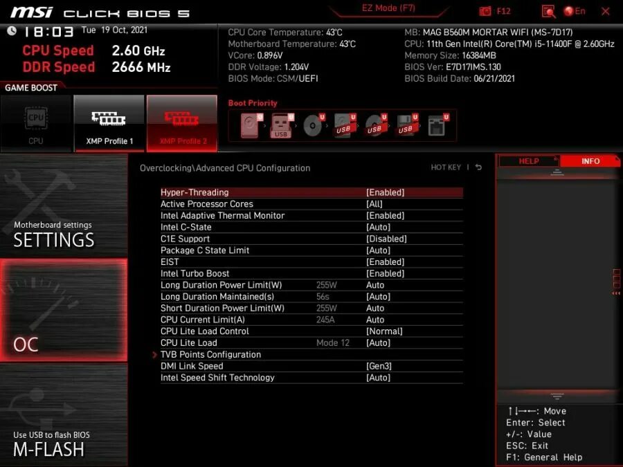 Материнская плат MSI B 560. MSI mag b560m Bazooka BIOS. MSI BIOS b560. BIOS MSI z490. Core configuration