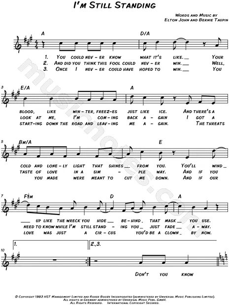 Песня im still. Ноты i'm still standing Elton John. Im still standing Ноты для саксофона. I'M still standing Ноты для фортепиано. Ноты i still standing.