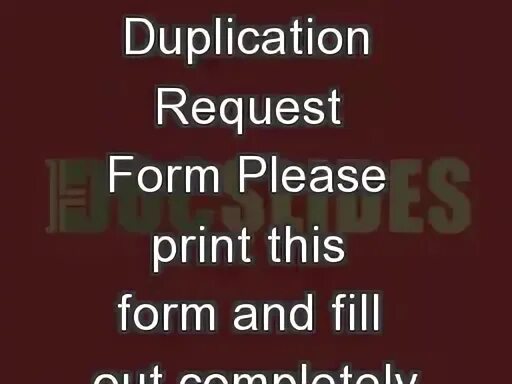 Please this form