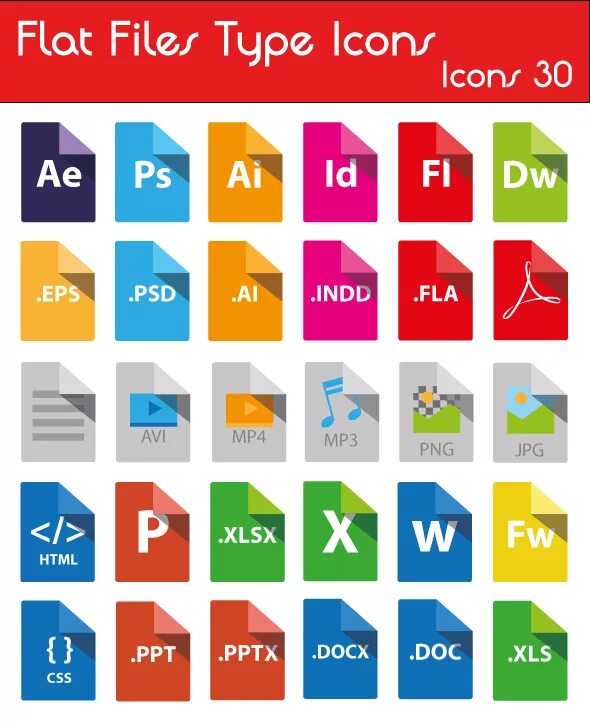 Flat file. Иконки форматов файлов. Файл icon. Иконки типов файлов. Icon file Types.