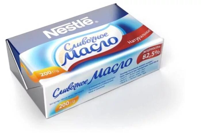 Сливочное масло Nestle 400гр. Масло сладкосливочное Nestle 82,5% , 400г. Упаковка масла. Сливочное масло Nestle 200г.