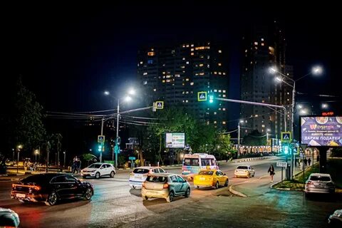 Пушкино ночью