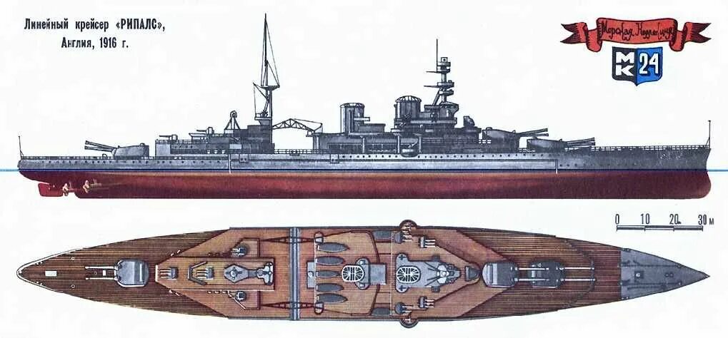 Линейный крейсер «Рипалс», Англия, 1916 г.. Линейные корабли типа «Ривендж». Линкоры типа Ривендж. Рипалс линейный крейсер.