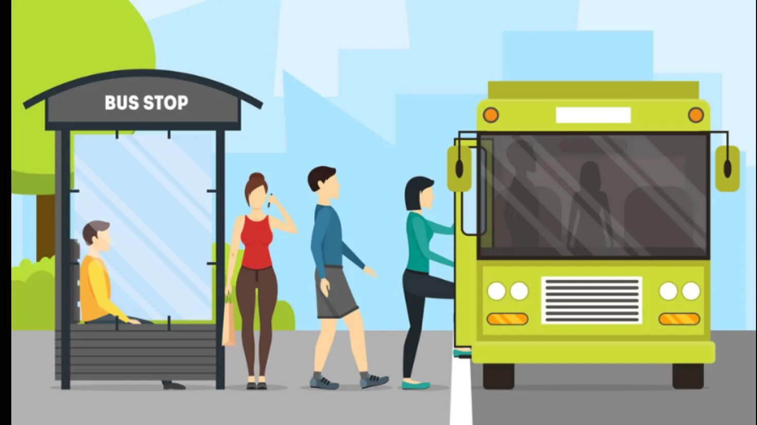 The bus the end. Автобусная остановка на прозрачном фоне. Автобусная остановка рисунок. Автобусная остановка для детей. Автобус на остановке рисунок.