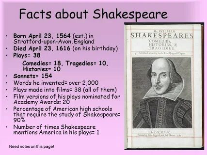 Shakespeare was born in